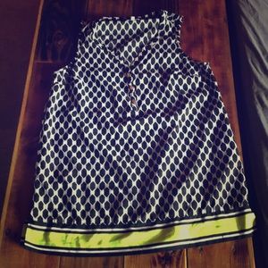 Large sleeveless blouse